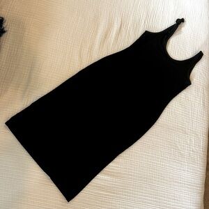 Treasure & Bond Bodycon LBD Dress, Knot Shoulder Sleeveless Tabk Dress. - Small